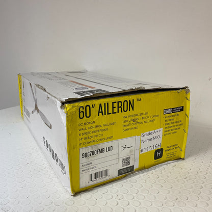 Hinkley Lighting 906760-LDD Aileron 60" 3 Blade Indoor LED - Matte Black