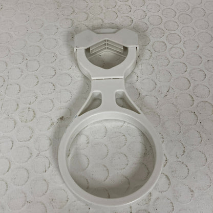 Camco 53083 Clamp-Mounted Large Cup Holder Fits 2 Inch Rails White