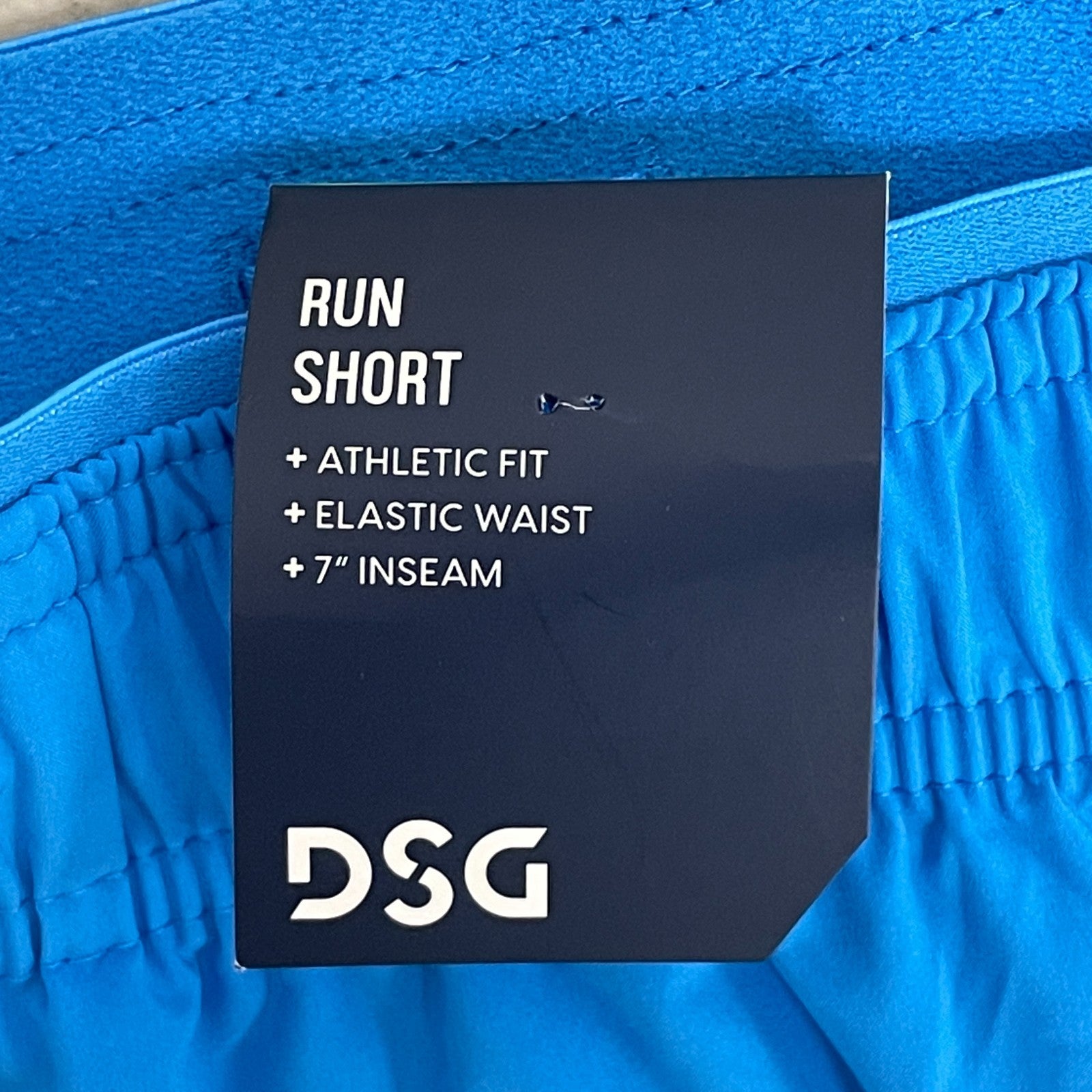 DSG Men's 7" Stride Running Shorts Ibiza Blue Lightweight Athletic DAM21202
