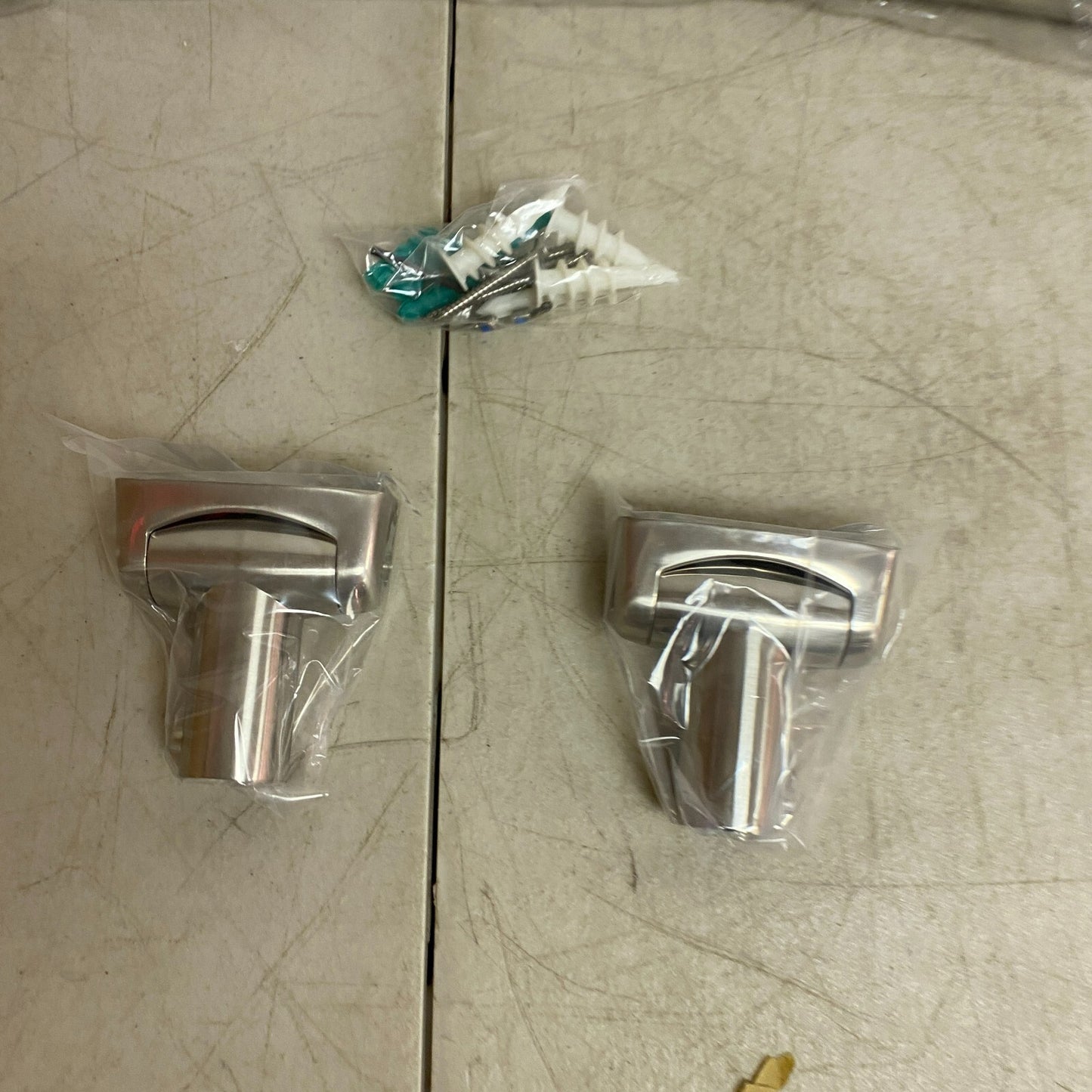 Signature Hardware 66" Curved Solid Brass Shower Rod - Brushed Nickel