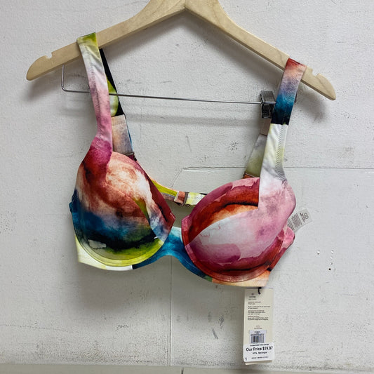 Calia Women's Medium Support Underwire Bikini Top Watercolor Multi WSA22206PRT