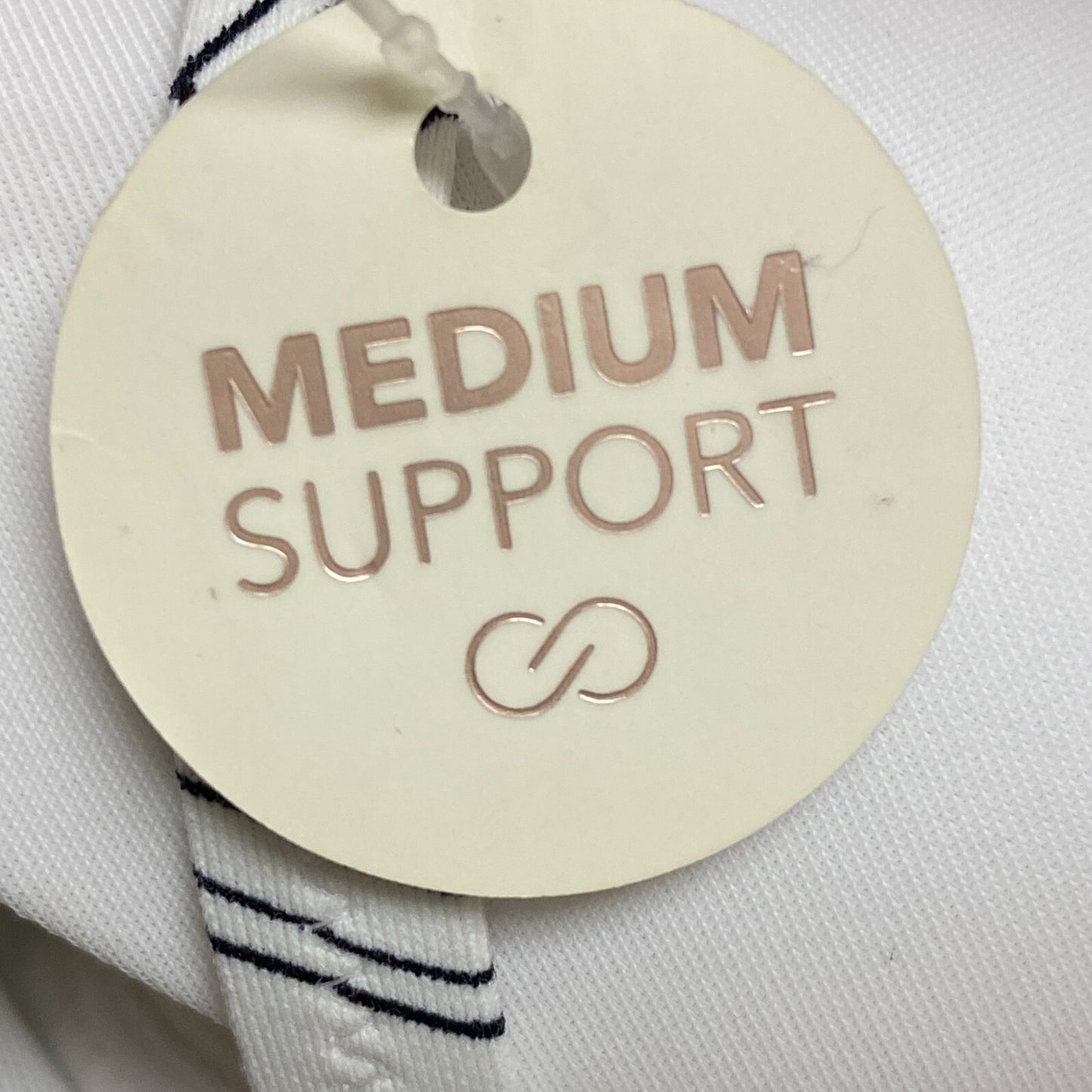 Calia Womens Pleated Panel Underwire Bikini Top Pure White Multi WSA23210PRT