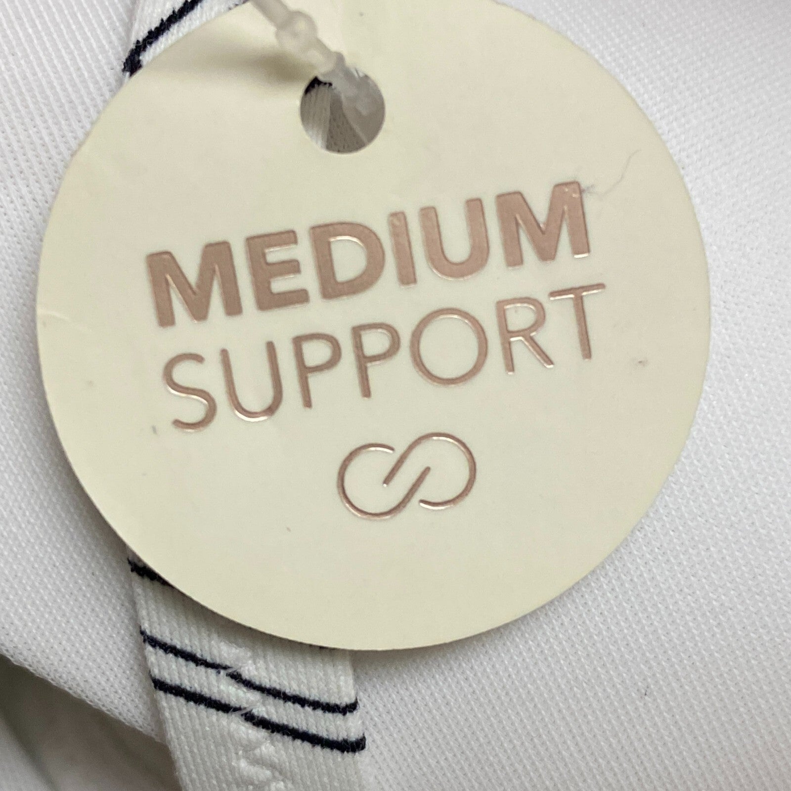 Calia Womens Pleated Panel Underwire Bikini Top Pure White Multi WSA23210PRT