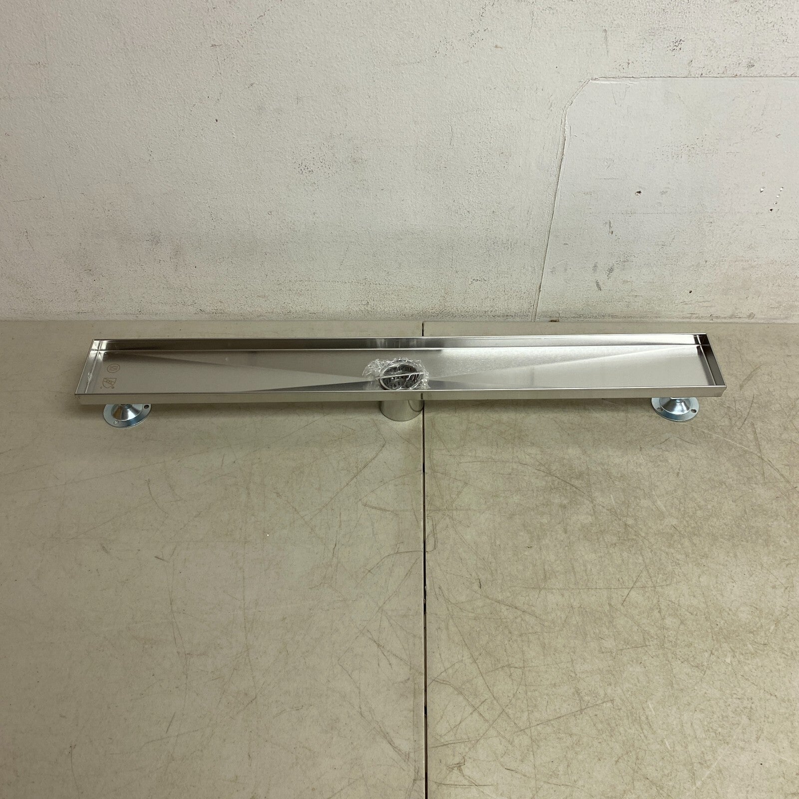 Signature Hardware 28" Cohen Linear Tile-In Shower Drain - Brushed Stainless S..