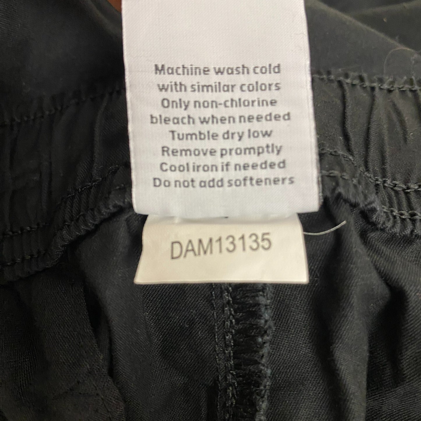 DSG 6" Men's Casual Cotton Short Pure Black Solid  DAM13135