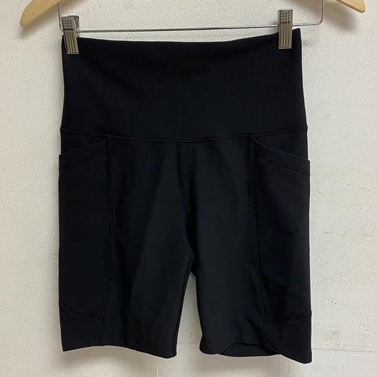 Calia Womens Mixed Rib Essential Bike Short Pure Black Solid Stylish WAX12282