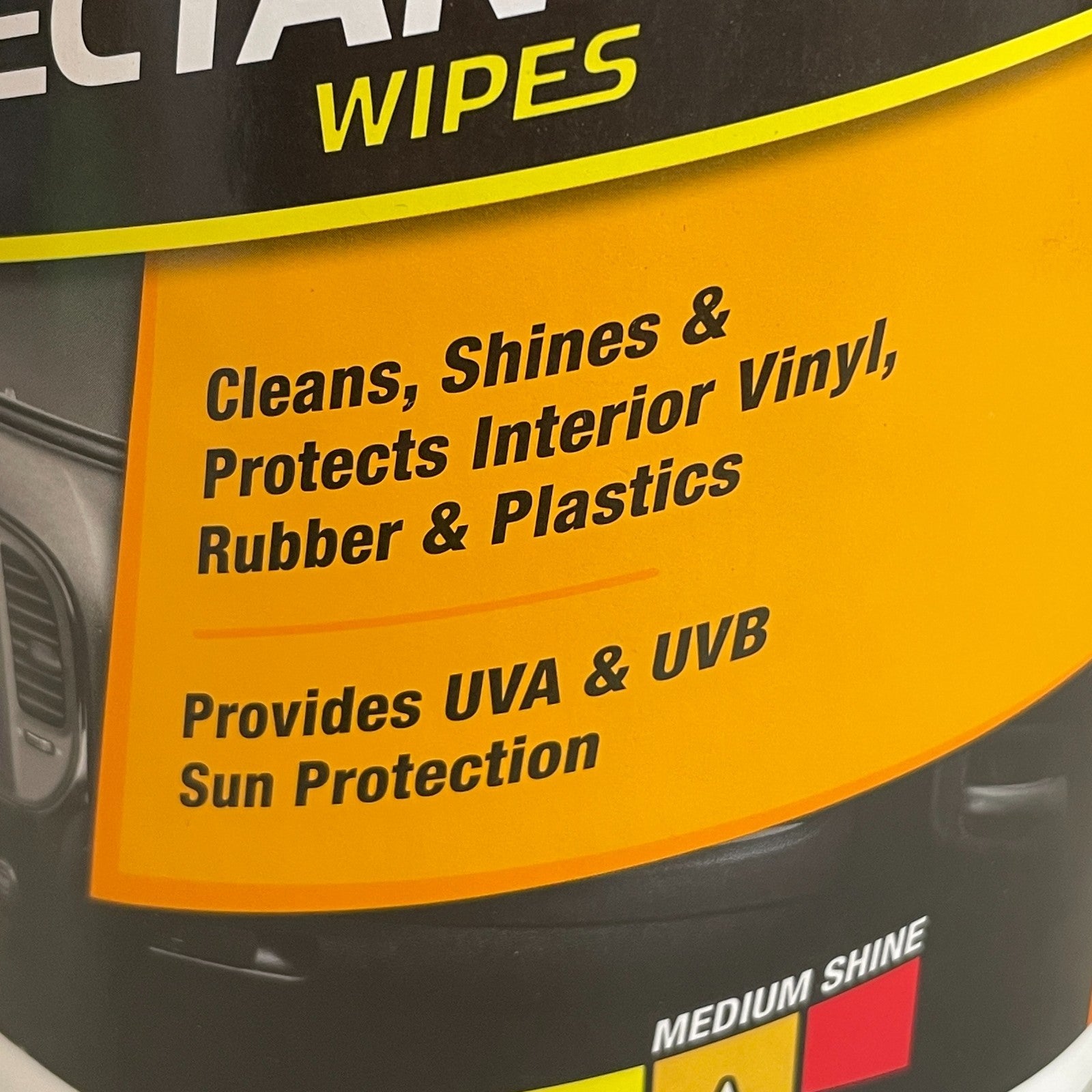 Armor All Original Protectant Wipes 90 Count Car Interior Vinyl Rubber Plastic