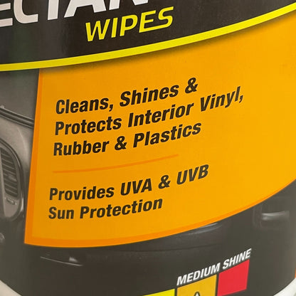 Armor All Original Protectant Wipes 90 Count Car Interior Vinyl Rubber Plastic