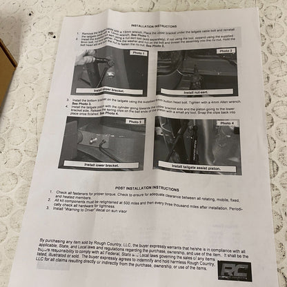 Rough Country 73216 Tailgate Assist Shock 2007-2018 Chevrolet Silverado 1500