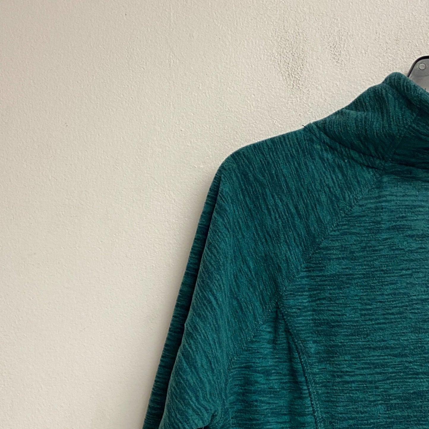 St. John's Bay Woman’s Funnel Neck Long Sleeve Sweatshirt Size PM Color Green