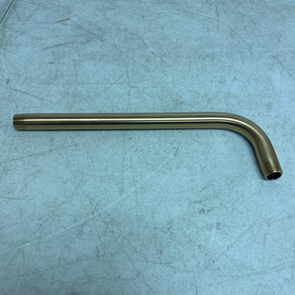 Signature Hardware 12'' Shower Arm & Flange - Brushed Gold SHRSA123BG