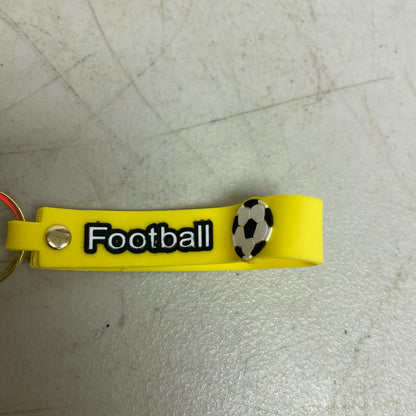 Assorted Silicone Soccer Keychain With #10 Neymar Jr Yellow and Green Jeresy