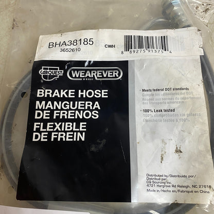 Carquest Brake Hose Assembly Front Driver for 1983–1995 Chevy G30 BHA38185
