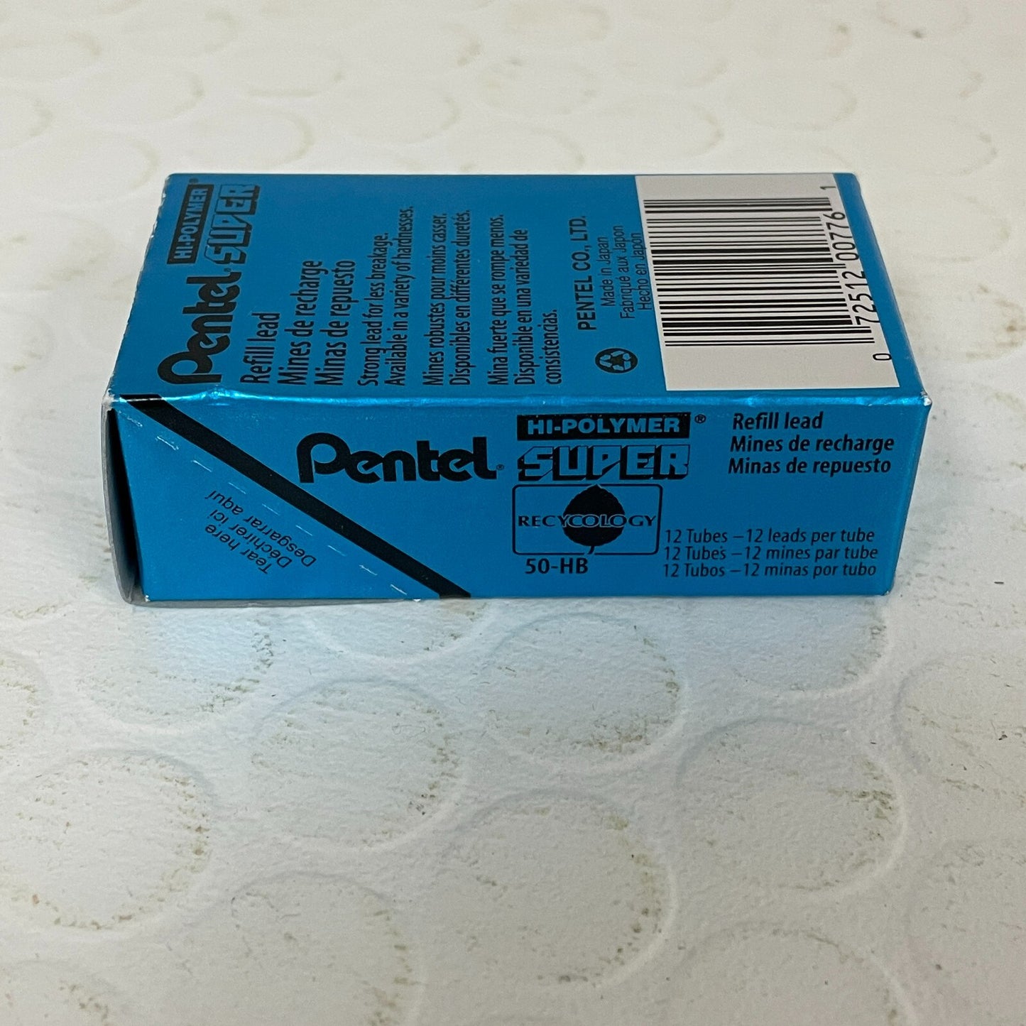 Pentel Super Hi-Polymer Lead Refill (0.7mm) Medium, HB (50-HB) 2 packs 24 Tubes