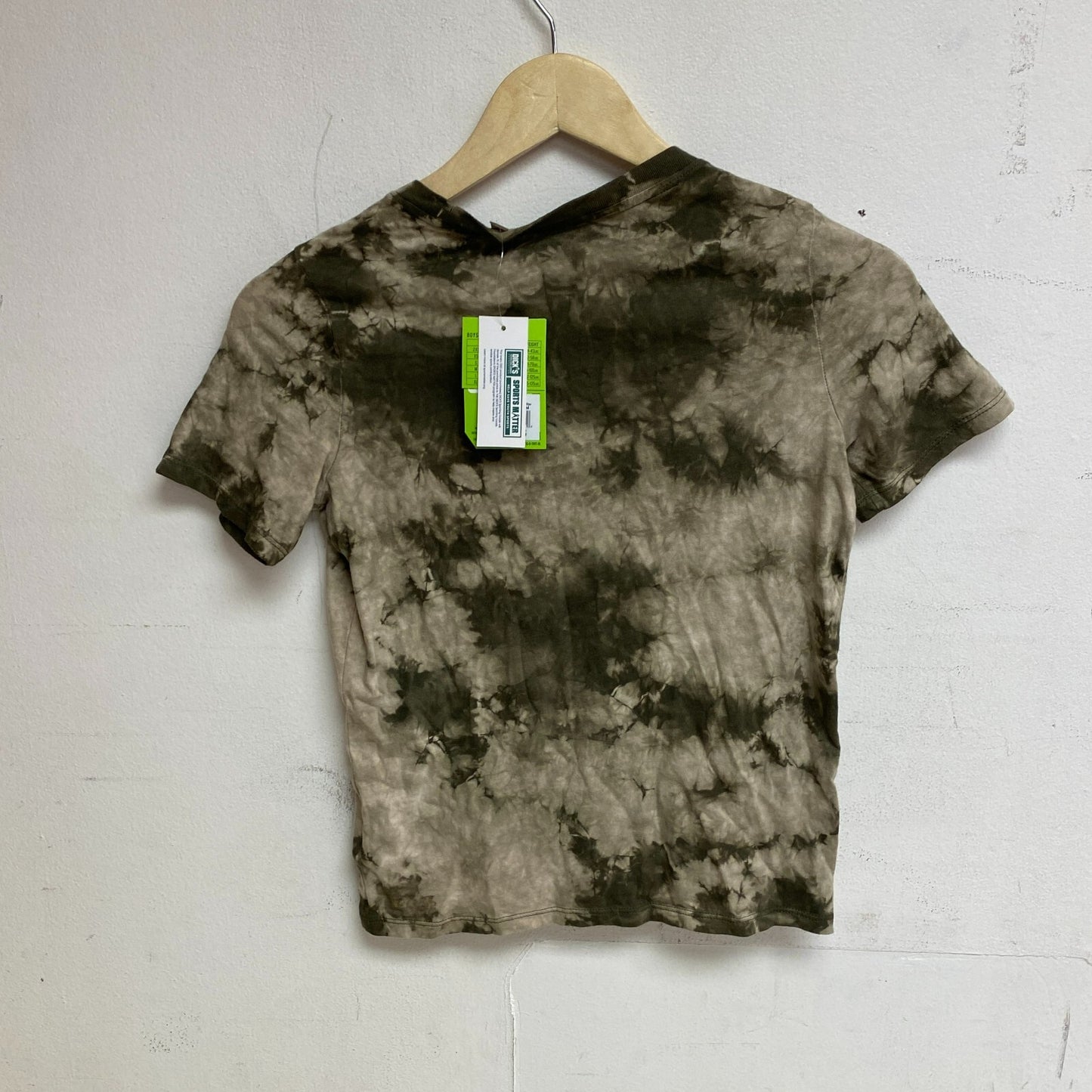 DSG Boy's Crystal Tie Dye Tee Dark Green CTD  Short Sleeve DAB13106G