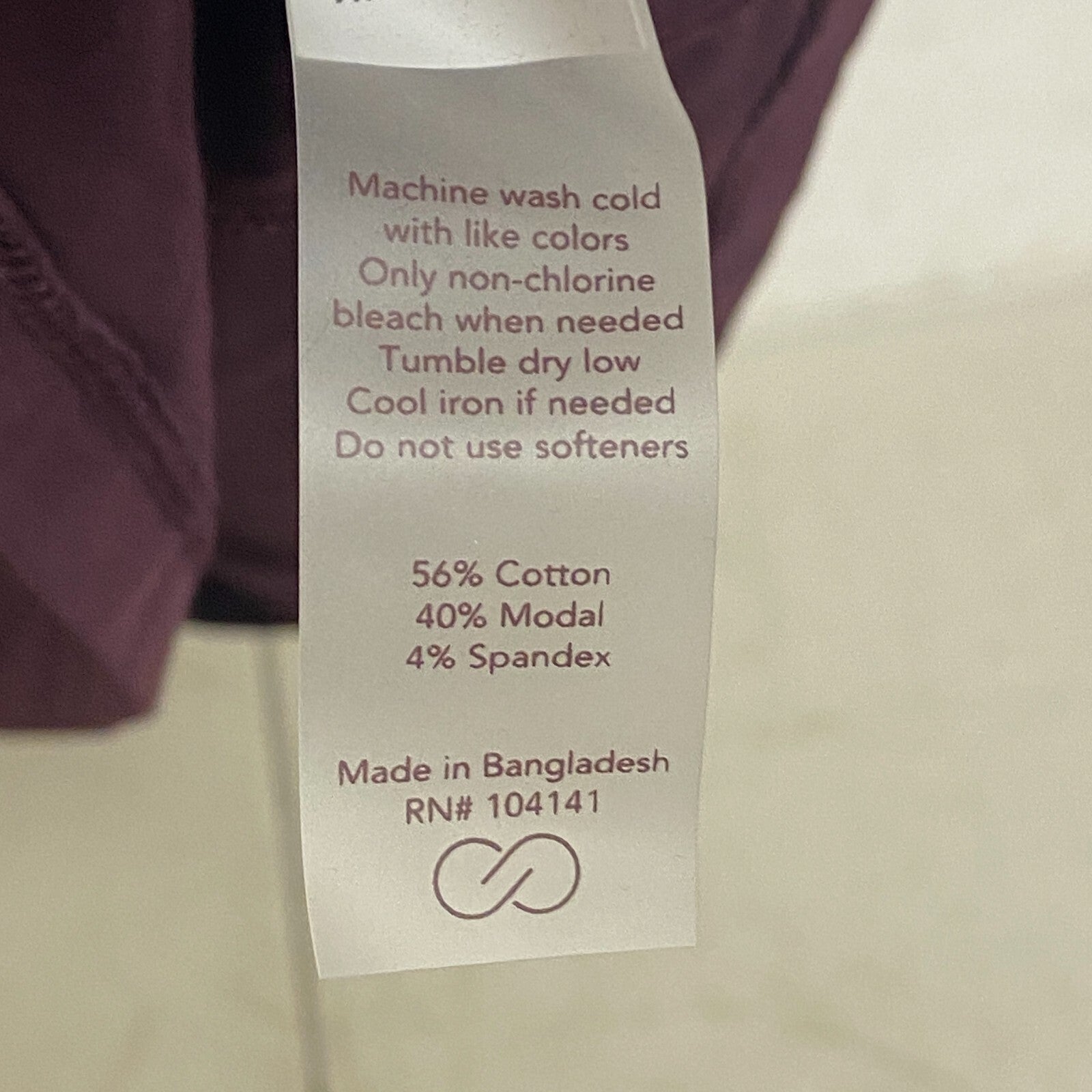 Calia Womens Everyday Relaxed Short Sleeve Tee Wine Size 1X, WAX11251WP New!