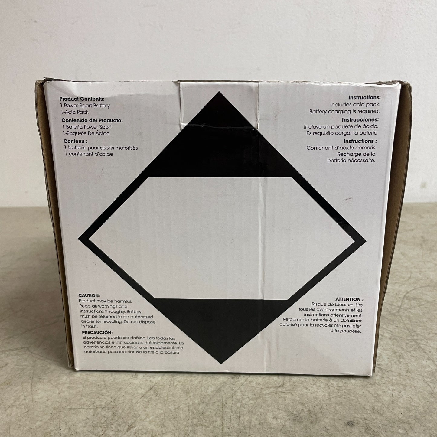 Autocraft 12AL-A 12V 12Ah Powersport Battery Dry-Charged 180 CCA Motorcycle