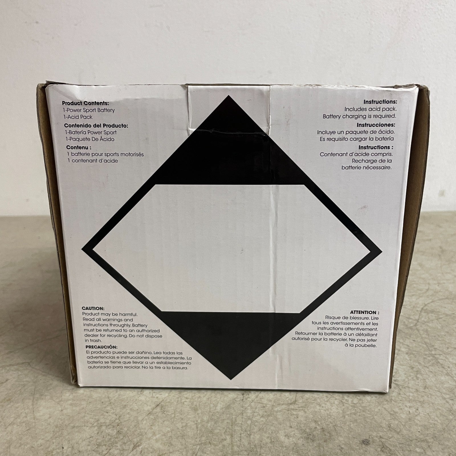 Autocraft 12AL-A 12V 12Ah Powersport Battery Dry-Charged 180 CCA Motorcycle