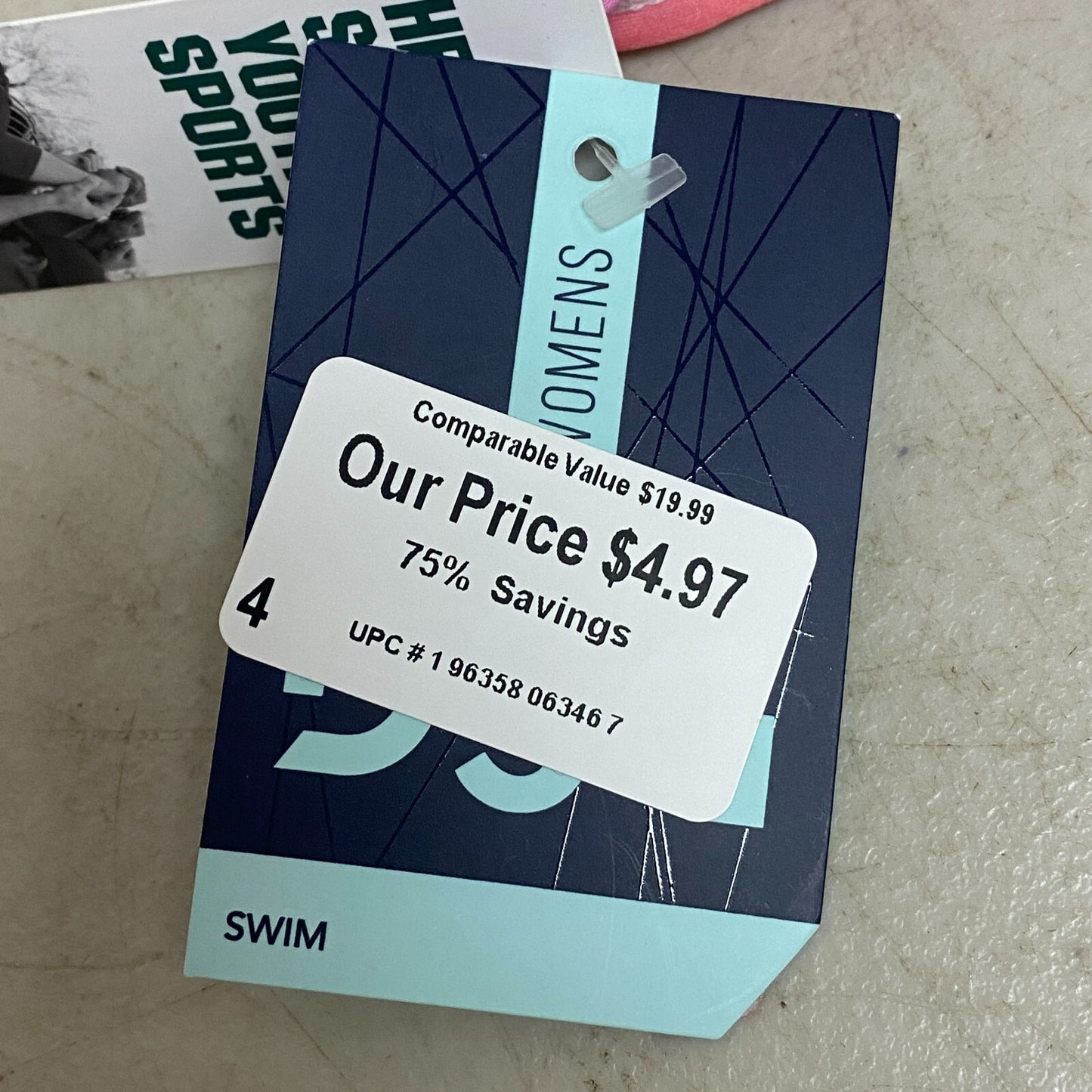 Calia High Rise Side Tie Bottom Pure Black WSA22402PRT