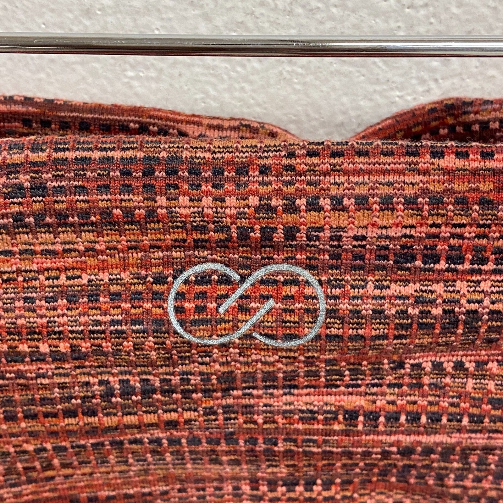 CALIA Women's Ultra High Rise Essential Jacquard 7/8 Legging Red Multi WAX32261