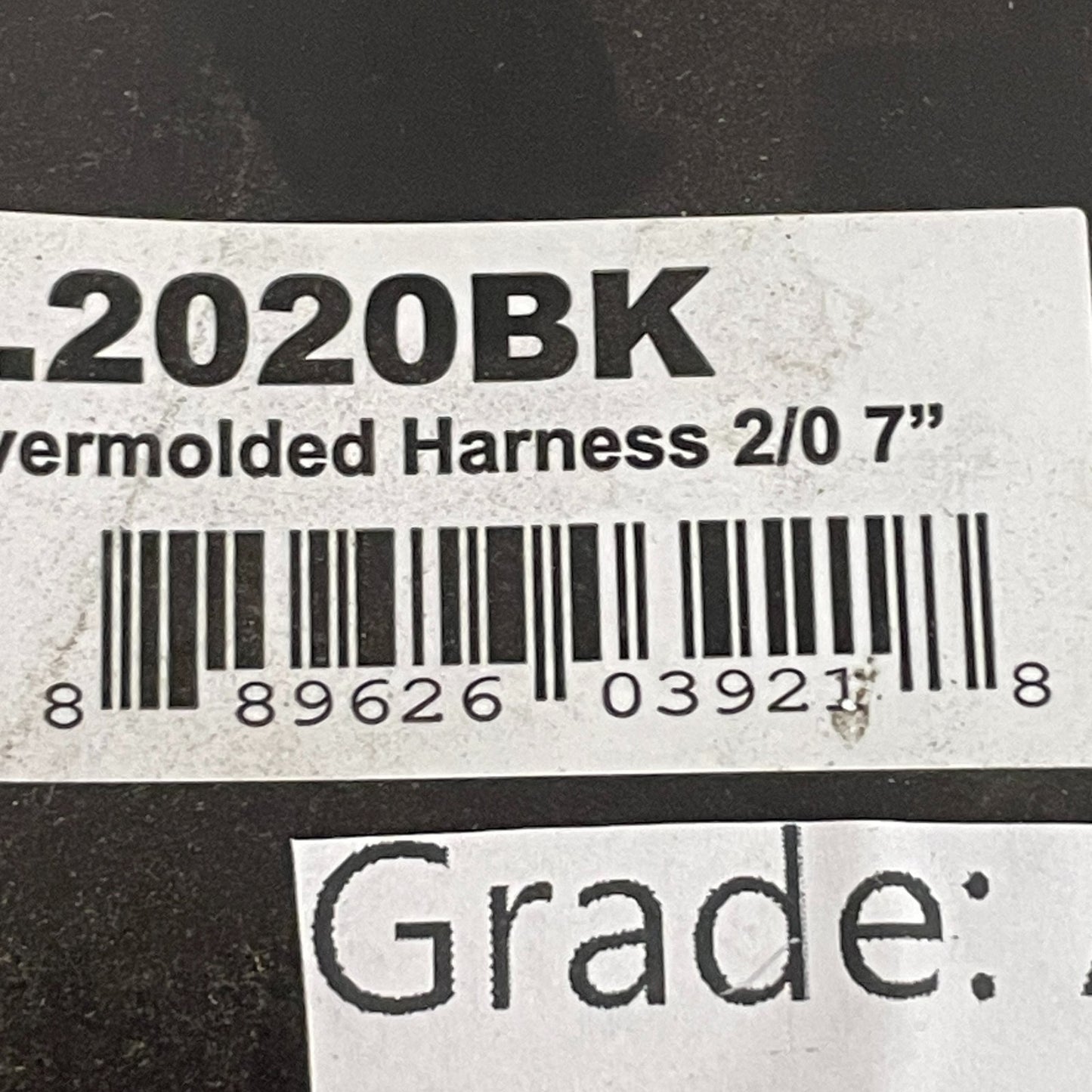 Automann Overmolded Battery Harness 2/0 Gauge 7″ Black Heavy-Duty 178.2020BK
