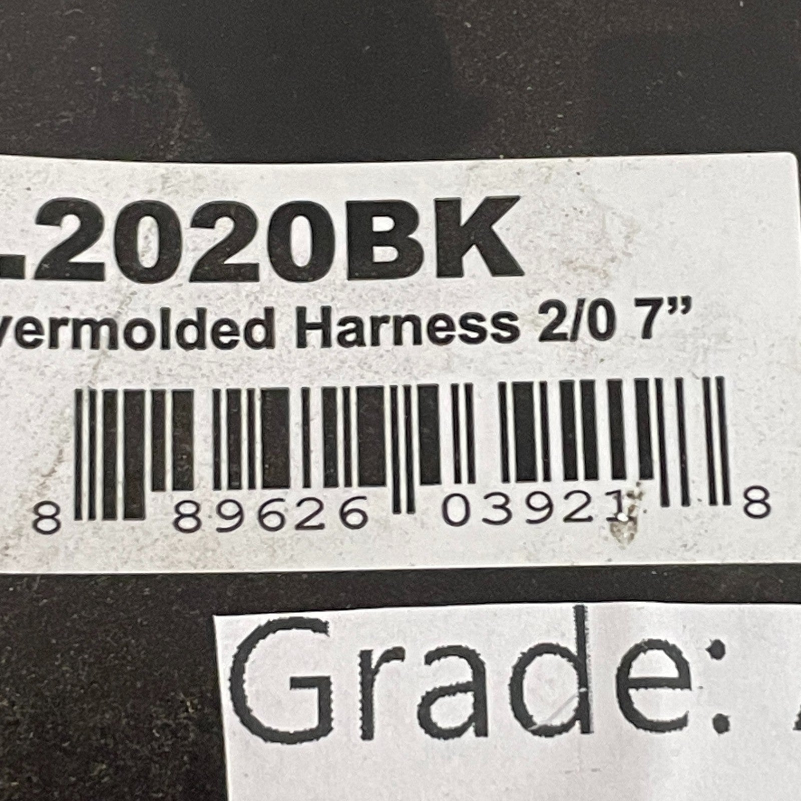 Automann Overmolded Battery Harness 2/0 Gauge 7″ Black Heavy-Duty 178.2020BK