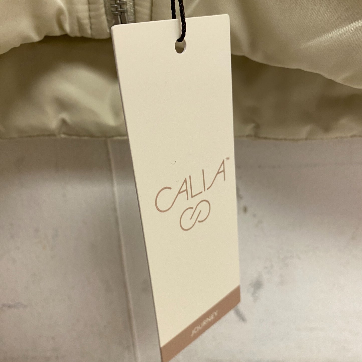 CALIA Womens Journey Fashion Zip Pocket Vest Light Sand Different Sizes WAX36035