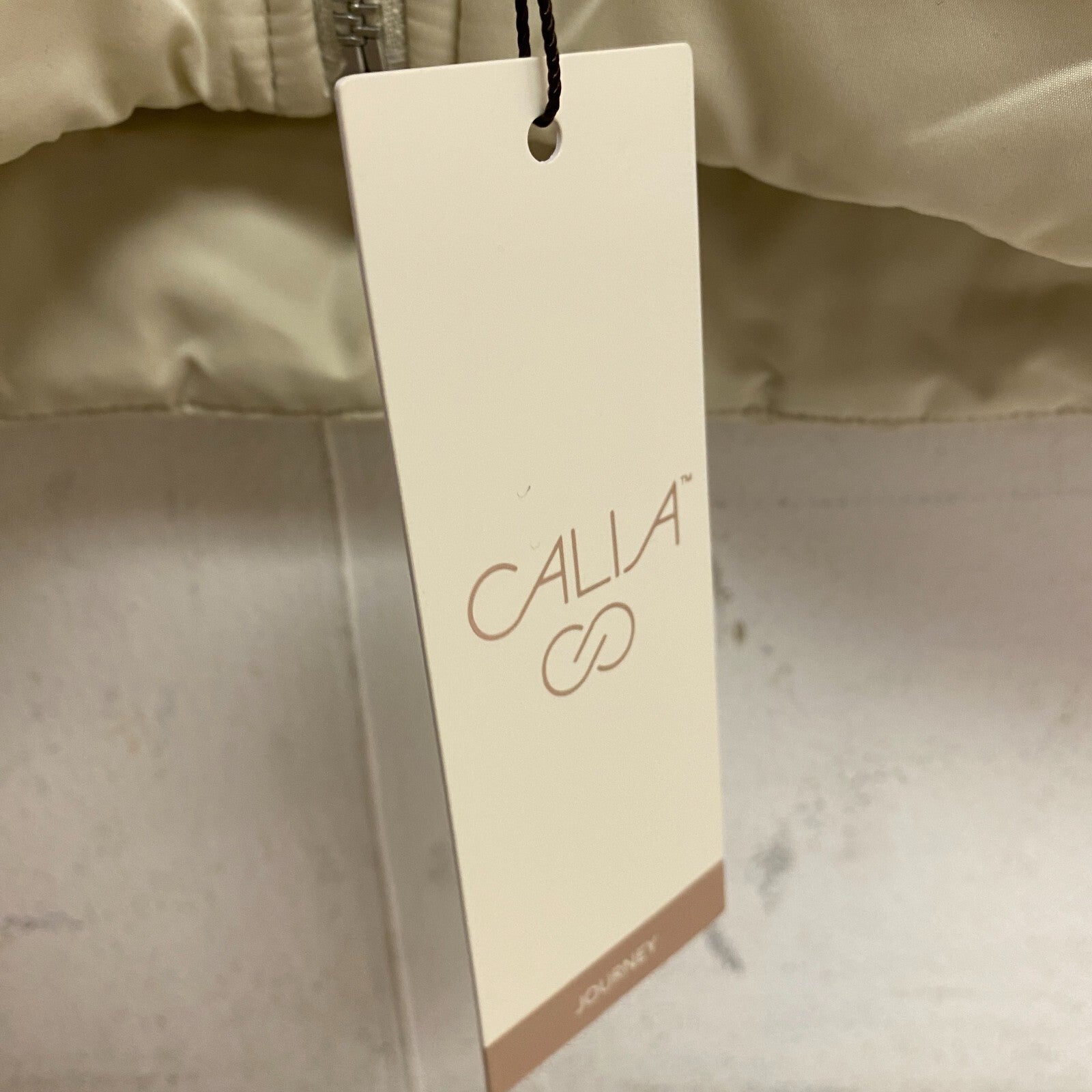 CALIA Womens Journey Fashion Zip Pocket Vest Light Sand Different Sizes WAX36035