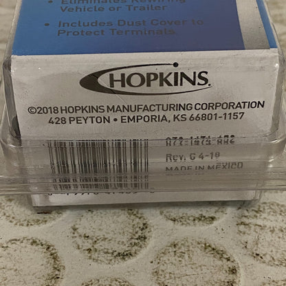 Hopkins 4-Pole Round to 4 Flat Trailer Adapter Flexible Dust Cover 47465