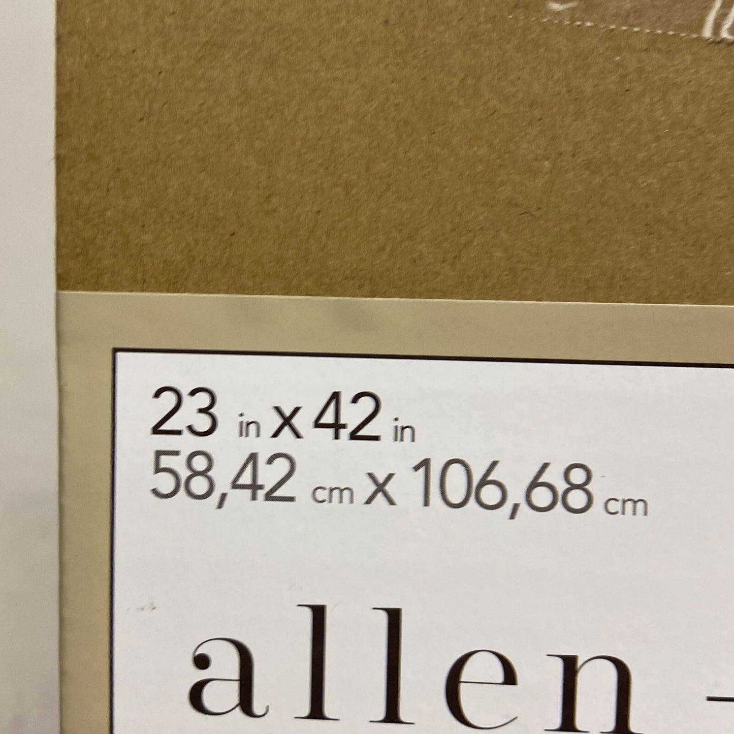 Allen+Roth 2in Room Darkening Cordless Faux Wood Blind White 23in X 42in