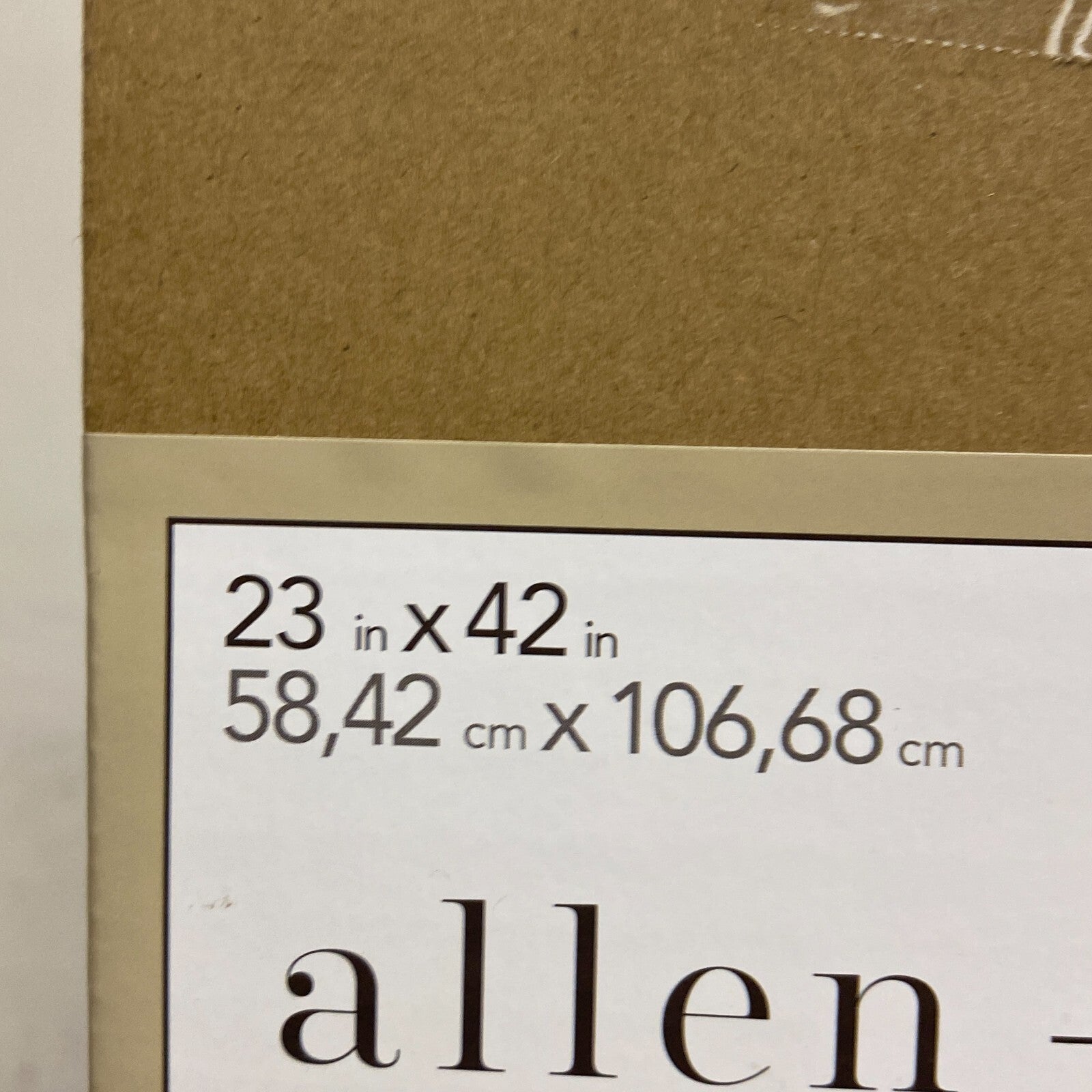 Allen+Roth 2in Room Darkening Cordless Faux Wood Blind White 23in X 42in