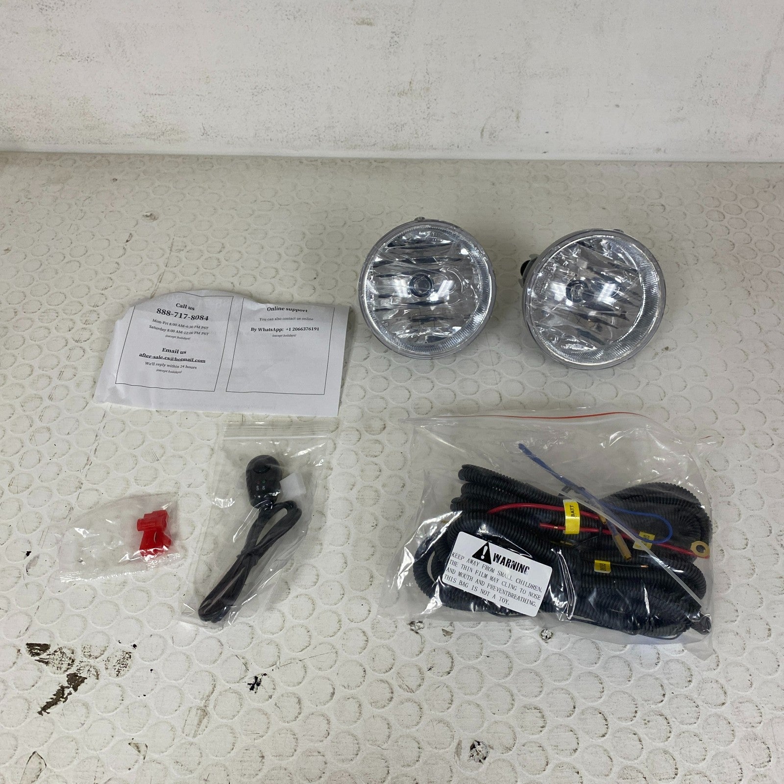 Autosaver88 Fog Lights Clear Lens w/Bulbs Harness Switch Toyota Tacoma Tundra