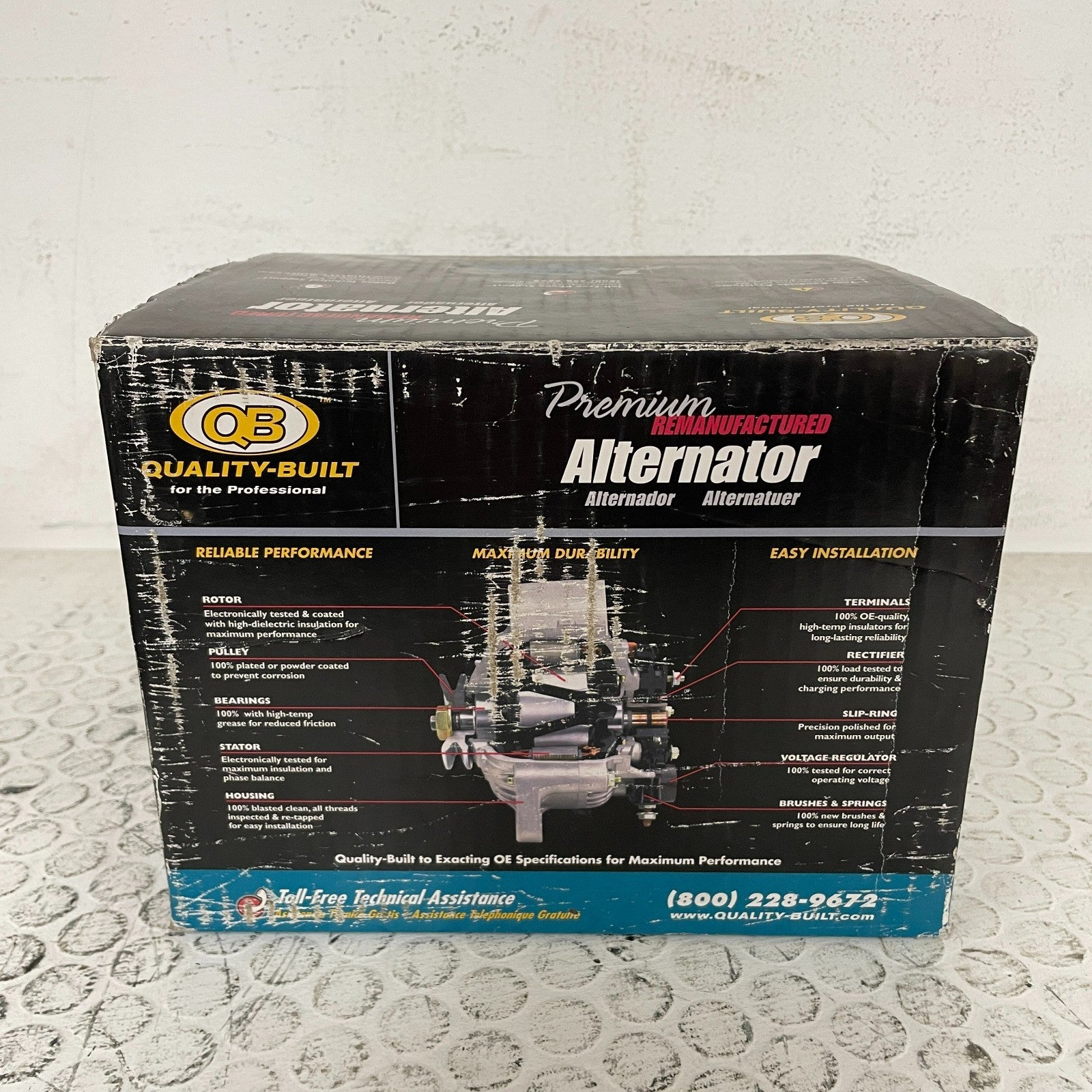 Alternator Quality-Built 13540 Reman fits 94-95 Honda Civic del Sol 1.6L-L4