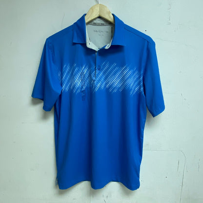 Walter Hagen Men's P11 Slash Chest Stripe Polo Slash High Sea Blue MGA11492
