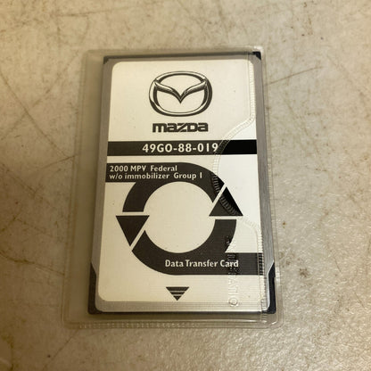 Mazda Data Transfer Card 2000 MPV Federal w/ immobilizer 1 & 2 49G0-88-024