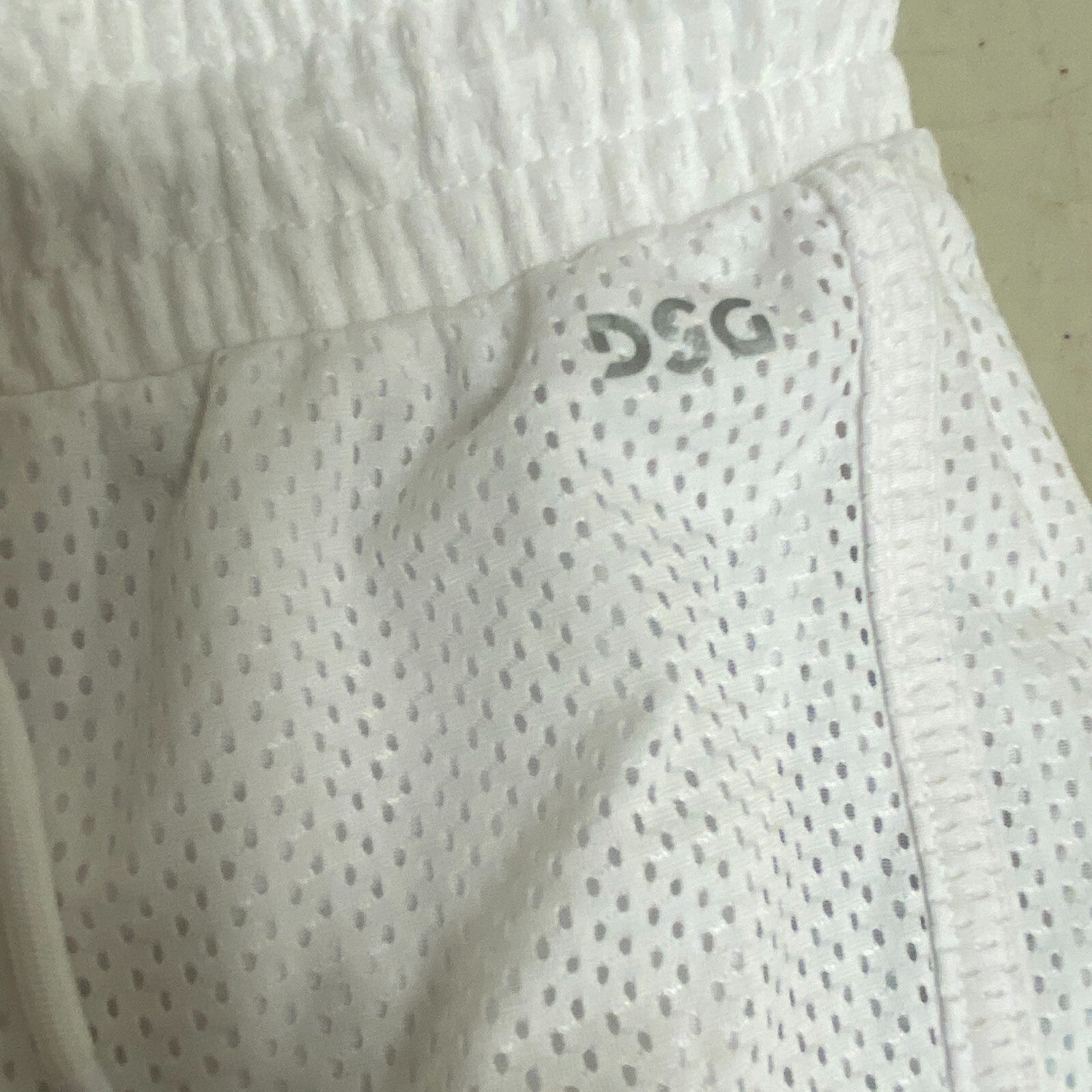 DSG Girl's Mesh Stride Run Built-in Brief Shorts Natural Waist White DAG12132