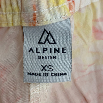 Alpine Design Womens Camping Shorts Soft Peach/Floral ADW13808