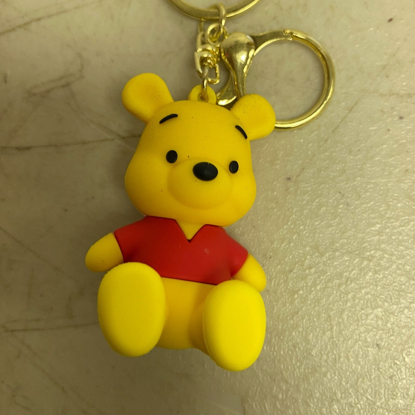 Assorted Silicone Winnie The Pooh Keychain Pooh Bear Accessory