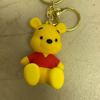 Assorted Silicone Winnie The Pooh Keychain Pooh Bear Accessory