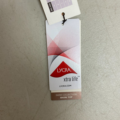 Calia Women's Swim Collection Racerback Tie Back Bikini Top Light Sand WSA23200N