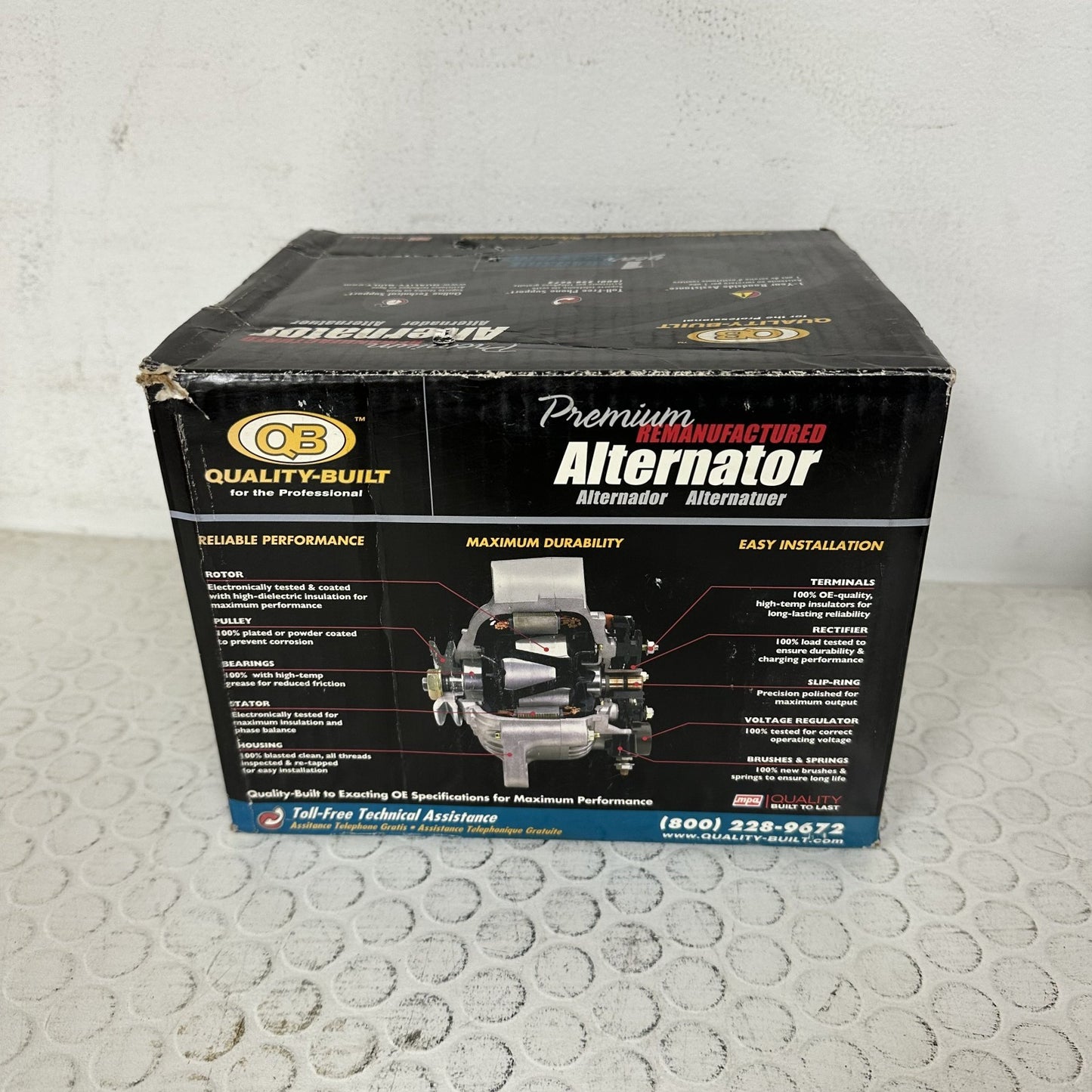 Alternator Quality-Built 11017 Reman fits 04-08 Nissan Maxima 3.5L-V6