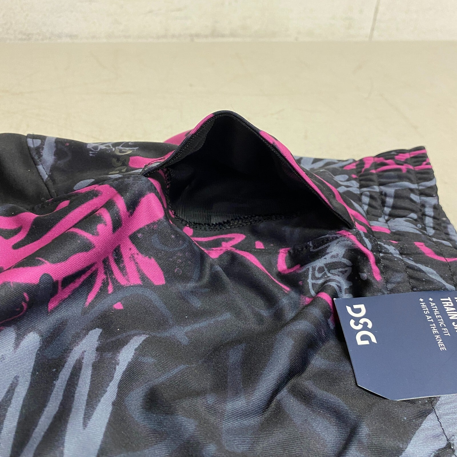 DSG Boys Knit Training Short Multi Tagger Pure Black Athletic fit DAB13103PRT