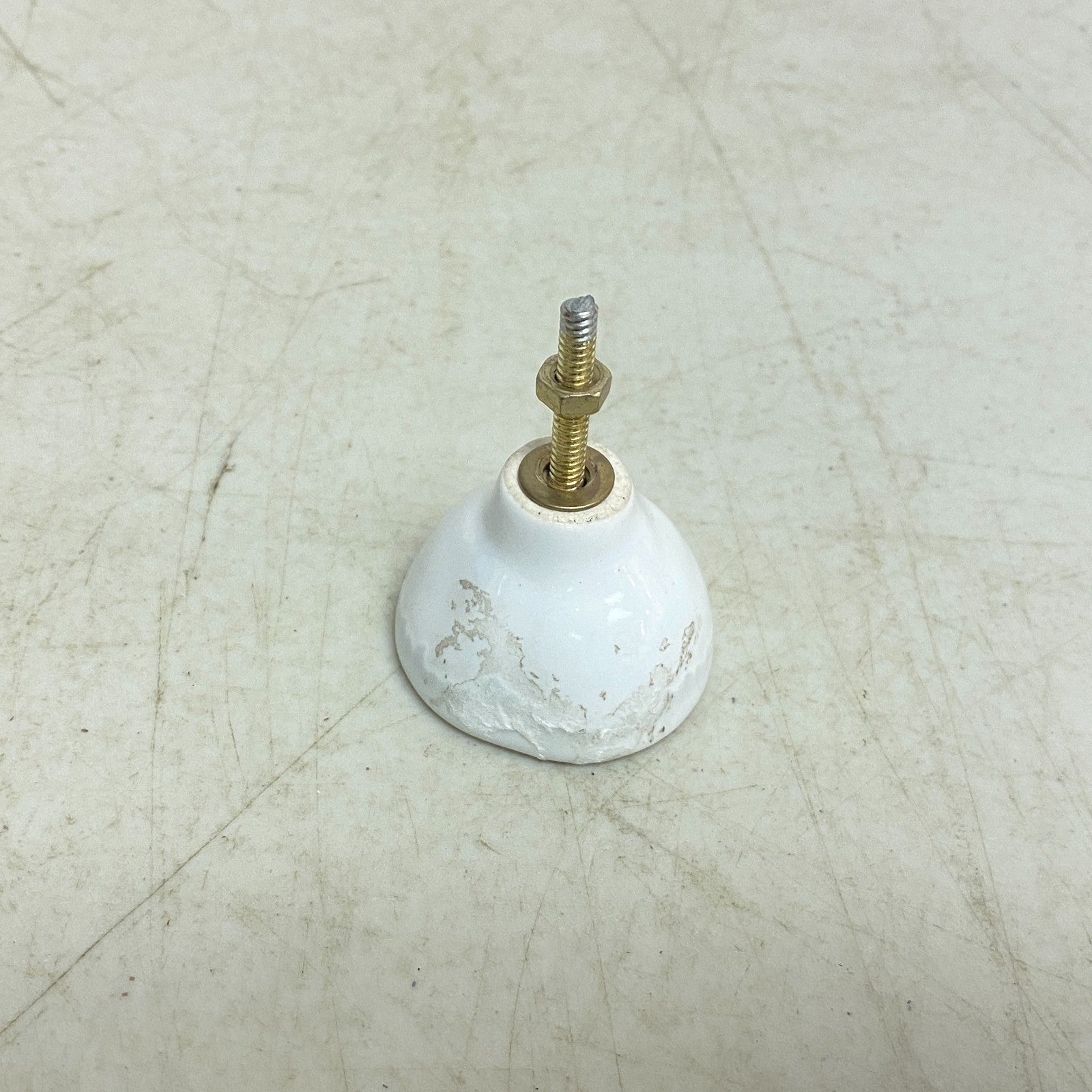 Signature Hardware Menotti 1¾″ Oval Porcelain Cabinet Knob White