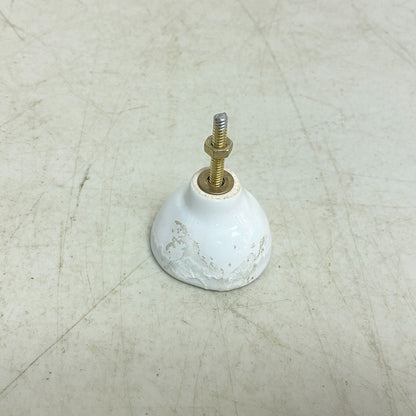 Signature Hardware Menotti 1¾″ Oval Porcelain Cabinet Knob White