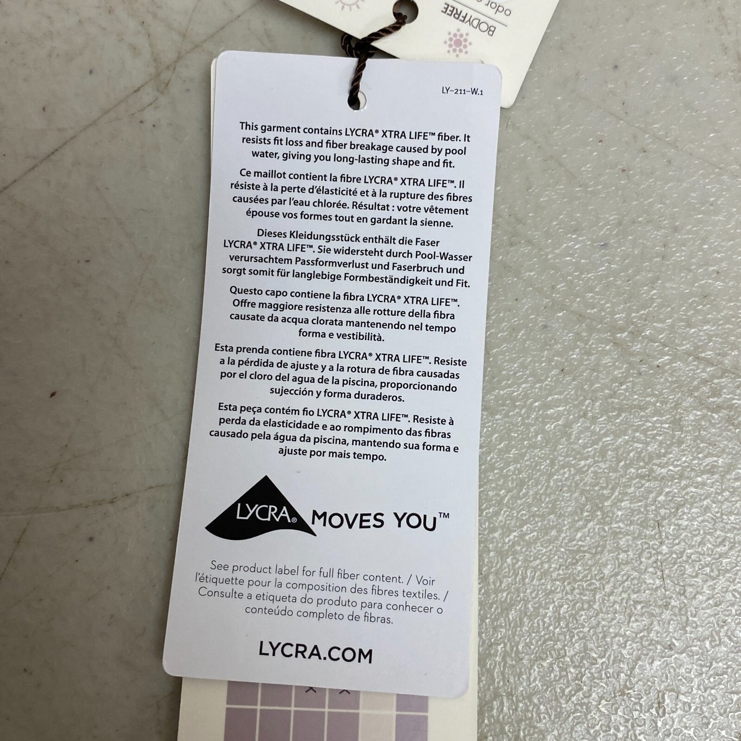 Calia Women's Swim Low Support Tie Back Bikini Top Orange Multi WSA23200PRT