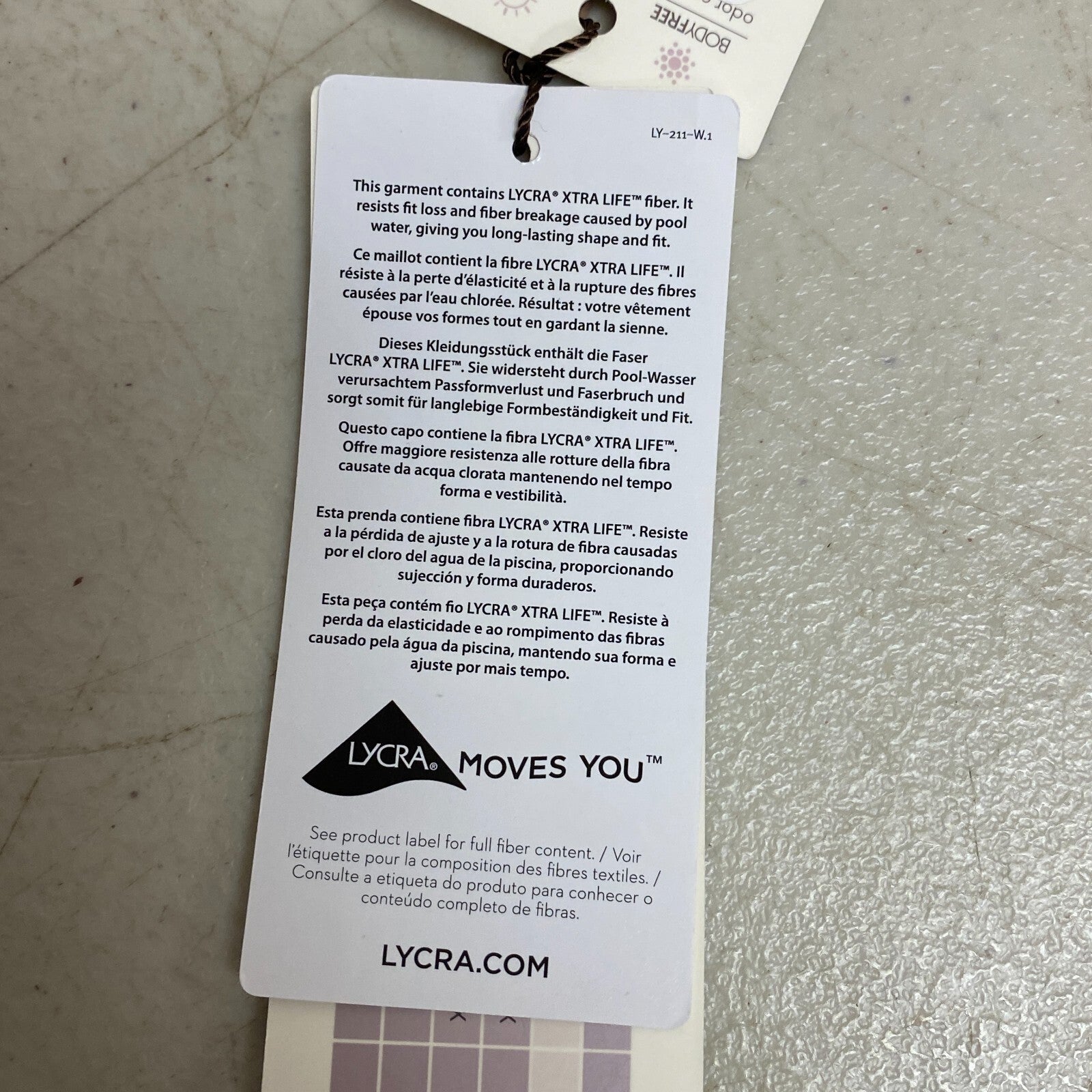 Calia Women's Swim Low Support Tie Back Bikini Top Orange Multi WSA23200PRT