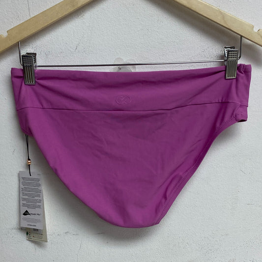 Calia Mid Rise Wide Band Swim Bottoms Geranium Purple WSA20406 Summer Solid