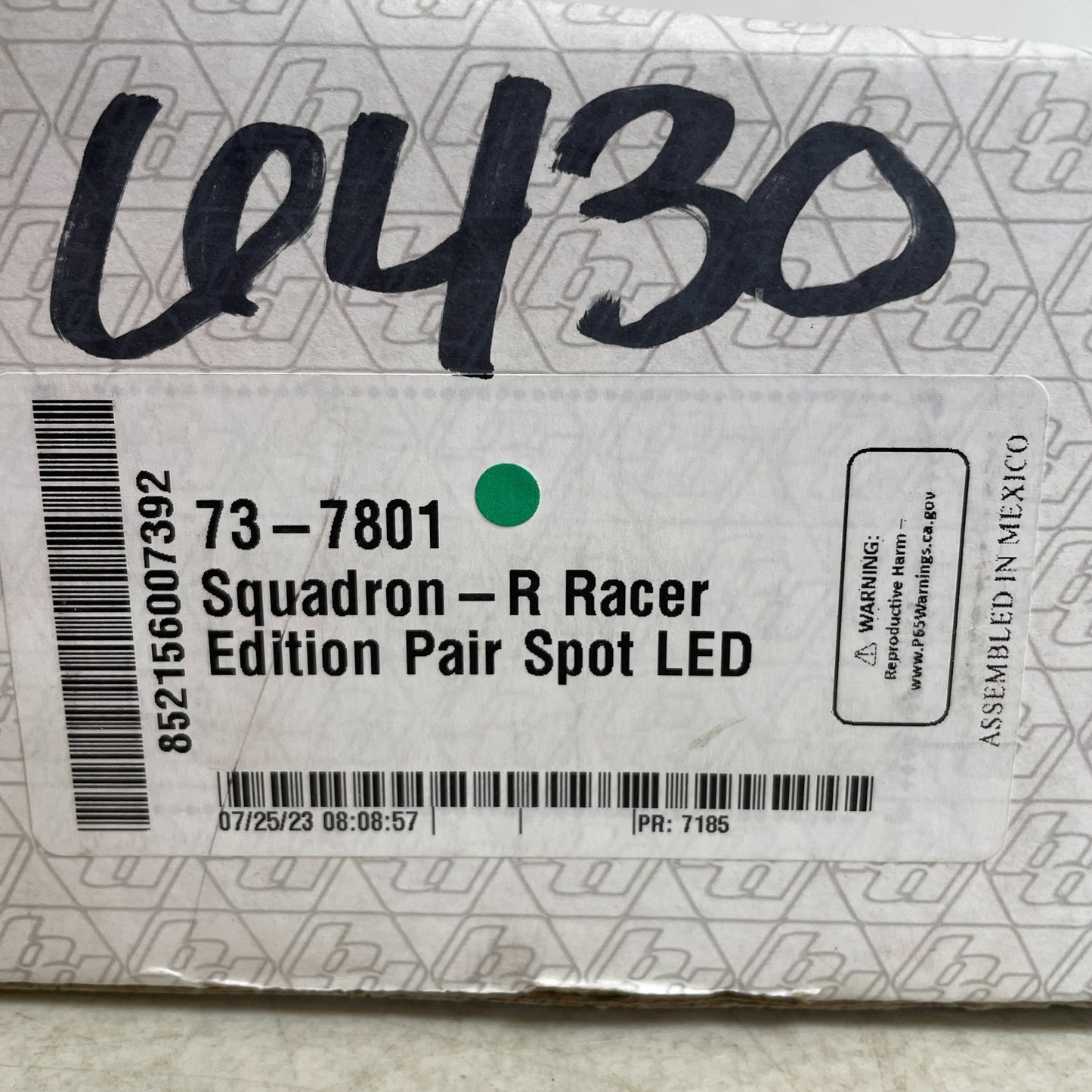 Baja Designs 737801 Squadron-R Racer Spot LED Light Pair 4,300 lm 2-Pack