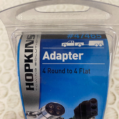 Hopkins 4-Pole Round to 4 Flat Trailer Adapter Flexible Dust Cover 47465