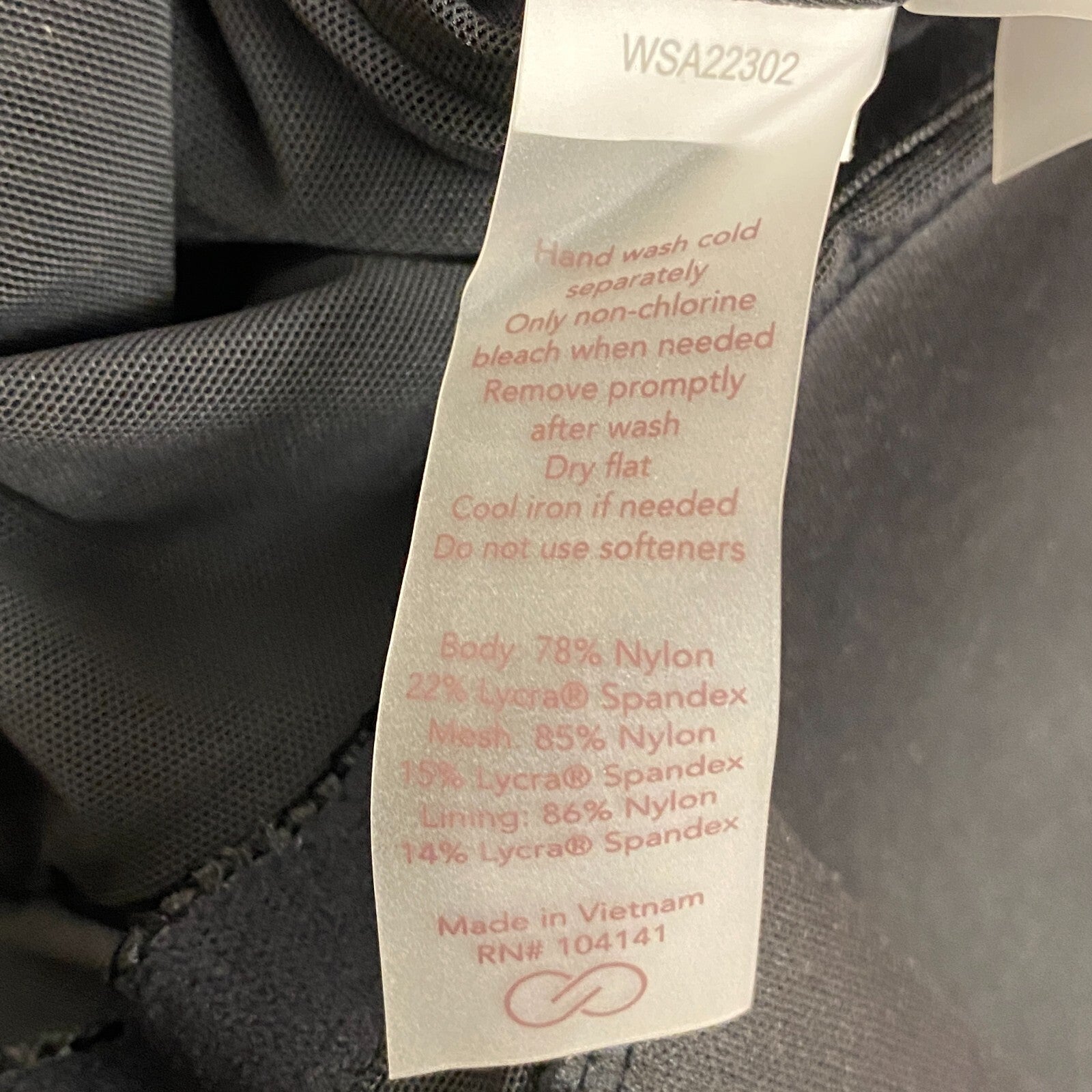 Calia Women's Top Swim Tie front Tankini Pure Black WSA22302 Brand New!